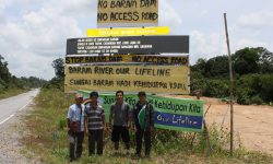 Blockade for Baram DAM Development activity in Baram