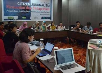 Suasana pelatihan jurnalisme warga oleh Non Timber Forest Product Exchange Programme Indonesia (NTFP-EP) Indonesia yang berlangsung selama tiga hari di Hotel Best western coco Palu, Minggu (2/9/2018). (Foto: Abal)